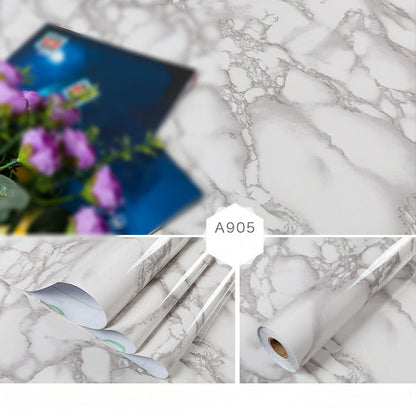 Thickened marble wallpaper self-adhesive wallpaper waterproof